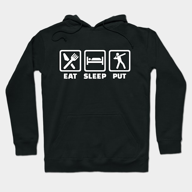 Eat sleep Shot put Hoodie by Designzz